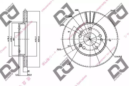 Тормозной диск DJ PARTS BD1120